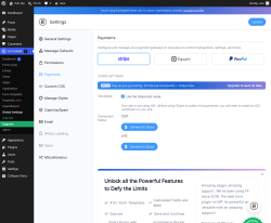 Page screenshot: Formidable  &rarr; PaymentsNEW
