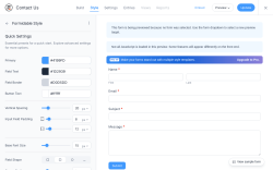 Page screenshot: Formidable  &rarr; Styles