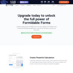 Page screenshot: Formidable  &rarr; Upgrade
