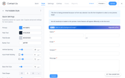 Page screenshot: Formidable  &rarr; Styles