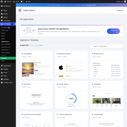 Page screenshot: Formidable  &rarr; Applications