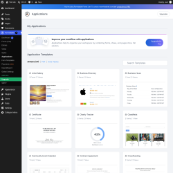 Page screenshot: Formidable  &rarr; Applications