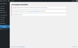 Page screenshot: Formidable PRO2PDF