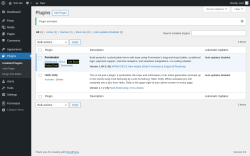 Page screenshot: Plugins ‹ Test site — WordPress