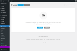 Page screenshot: Forminator &rarr; Forms
