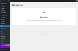 Page screenshot: Forminator &rarr; Submissions