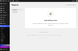 Page screenshot: Forminator &rarr; Reports