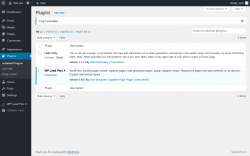 Page screenshot: Plugins ‹ Test site — WordPress