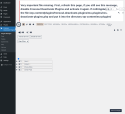 Page screenshot: Freesoul Deactivate Plugins