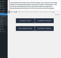 Page screenshot: Freesoul Deactivate Plugins → Help