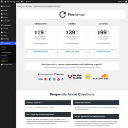 Page screenshot: Freshenup &rarr; Upgrade&nbsp;&nbsp;➤