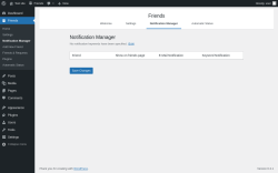 Page screenshot: Friends → Notification Manager