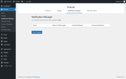 Page screenshot: Friends → Notification Manager