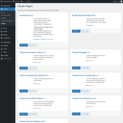 Page screenshot: Friends → Plugins