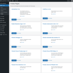 Page screenshot: Friends → Plugins