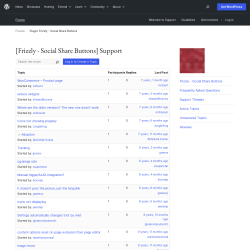 Page screenshot: Settings &rarr; Frizzly &rarr; 
            Support
        