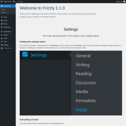 Page screenshot: &lsaquo; Test site &mdash; WordPress