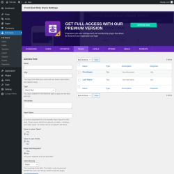 Page screenshot: F-E Users → Fields