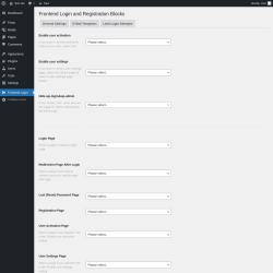 Page screenshot: Frontend Login