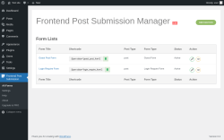 Page screenshot: Frontend Post Submission