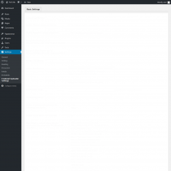 Page screenshot: Settings &rarr; Frontend Uploader Settings