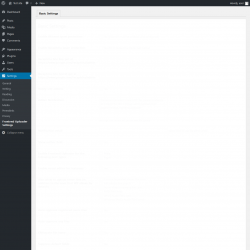 Page screenshot: Settings  &rarr; Frontend Uploader Settings