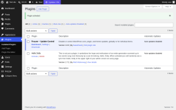 Page screenshot: Plugins &lsaquo; Test site &mdash; WordPress