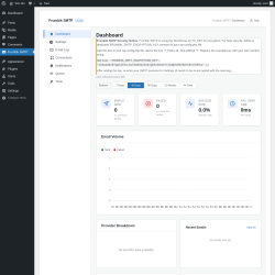 Page screenshot: Frumbik SMTP