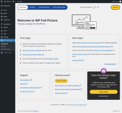 Page screenshot: WP Full Picture