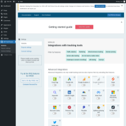 Page screenshot: Modules ‹ Test site — WordPress