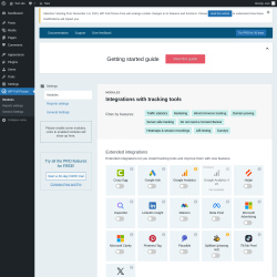 Page screenshot: Modules ‹ Test site — WordPress