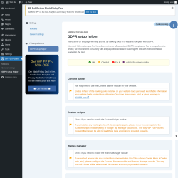 Page screenshot: WP Full Picture → GDPR setup helper