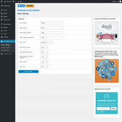 Page screenshot: Full Width Slider