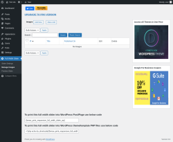 Page screenshot: Full Width Slider &rarr; Manage Images