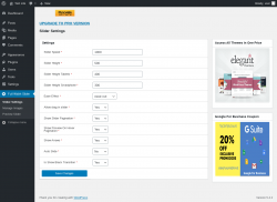 Page screenshot: Full Width Slider