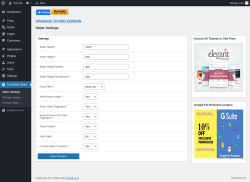 Page screenshot: Full Width Slider