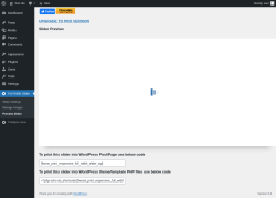 Page screenshot: Full Width Slider &rarr; Preview Slider