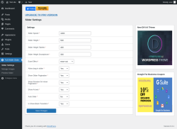 Page screenshot: Full Width Slider