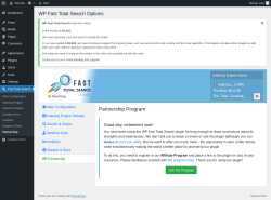 Page screenshot: Fast Total Search → Partnership