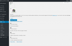 Page screenshot: Anti Spam &lsaquo; Test site &mdash; WordPress