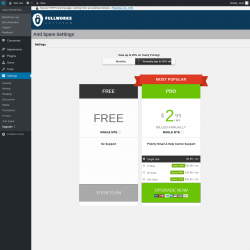Page screenshot: Settings &rarr; Anti Spam &rarr; Upgrade&nbsp;&nbsp;➤