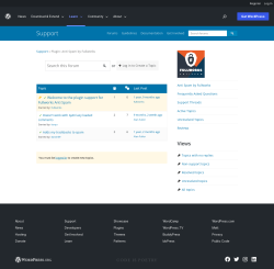Page screenshot: Settings &rarr; Anti Spam &rarr; Support Forum