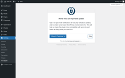 Page screenshot: Anti Spam &lsaquo; Test site &mdash; WordPress