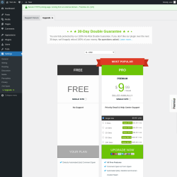 Page screenshot: Settings &rarr; Anti Spam &rarr; Upgrade&nbsp;&nbsp;➤