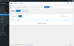 Page screenshot: WooFunnels → Funnels