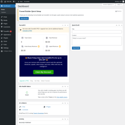 Page screenshot: Dashboard ‹ Test site — WordPress