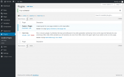 Page screenshot: Plugins &lsaquo; Test site &mdash; WordPress