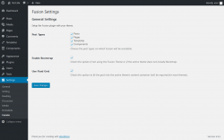 Page screenshot: Settings &rarr; Fusion