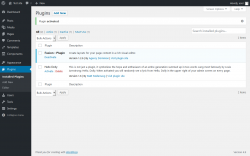 Page screenshot: Plugins &lsaquo; Test site &mdash; WordPress