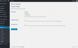 Page screenshot: Settings  &rarr; Fusion